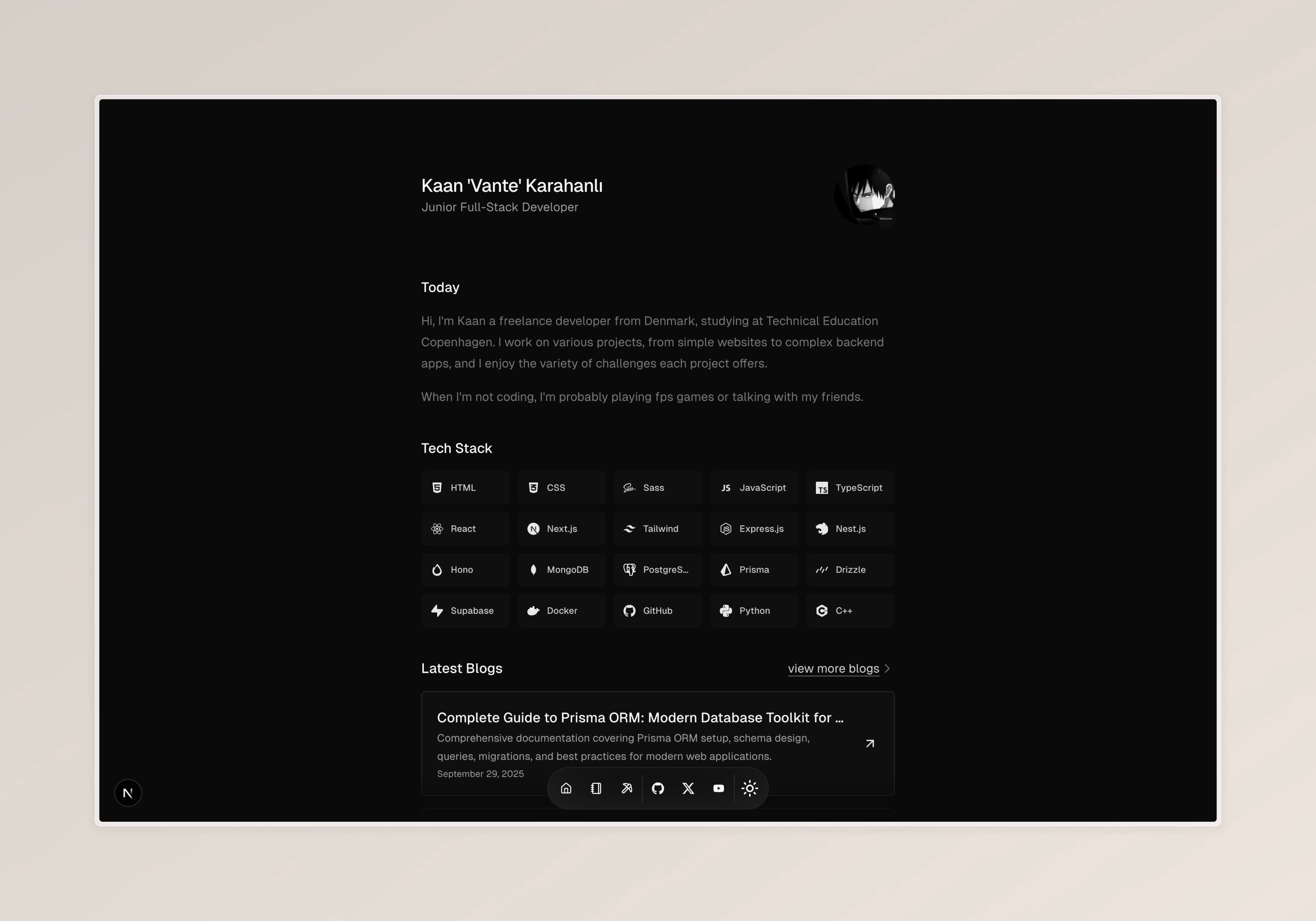 Portfolio Website